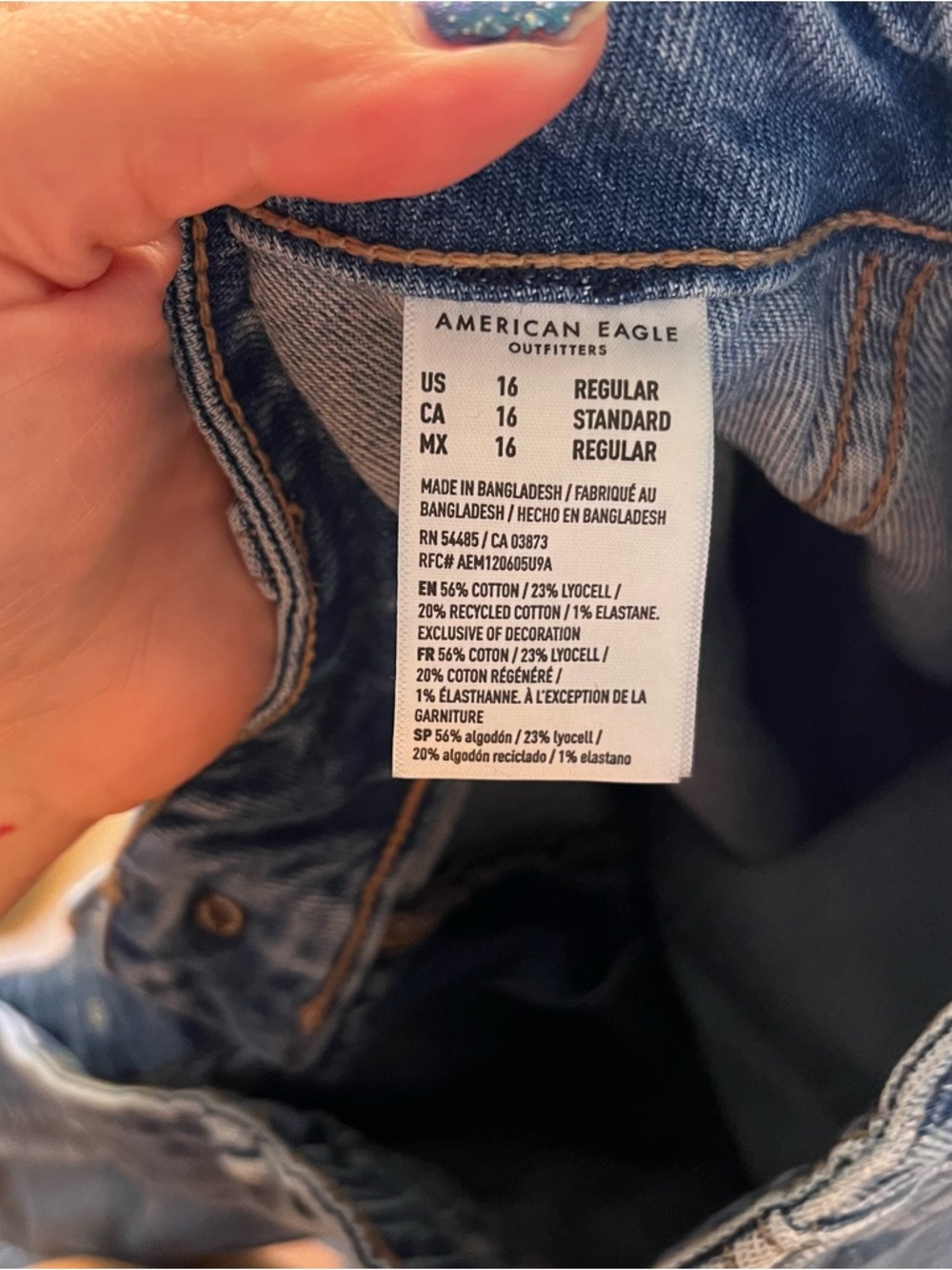 American Eagle Stretch Barrel Jeans in Indigo Abyss - Picture 15 of 15
